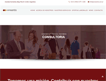 Tablet Screenshot of consentio.com.ar